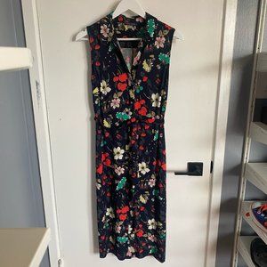 Worn twice! Elegant Tommy Hilfiger midi sleeveless shirtdress with waist tie